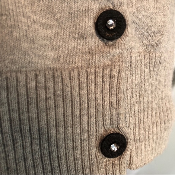 Beautiful Grey and Black Cardigan Sweater - Picture 3 of 7